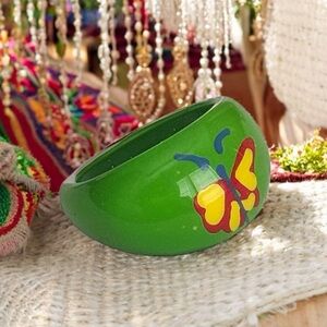 5 For $25💫Really Cool Funky Green and Yellow Butterfly Ring